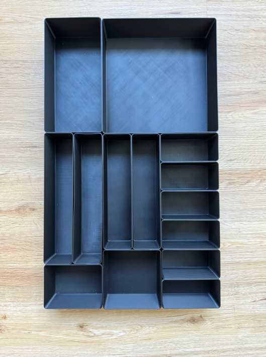IKEA Alex Drawer Bin — Custom Size — 3D Printed PETG | Australian Made
