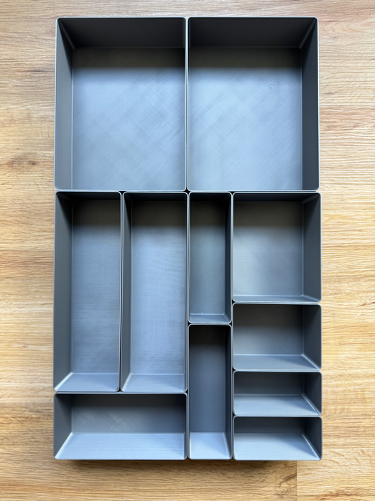 IKEA Alex Drawer Bin — Custom Size — 3D Printed PETG | Australian Made